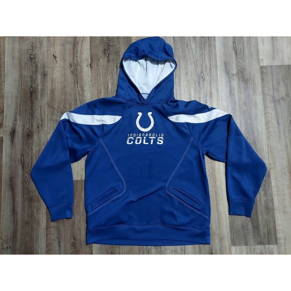 REEBOK - On-Field Licensed NFL On-Field ) Performance Hoodie - Size M - COLTS